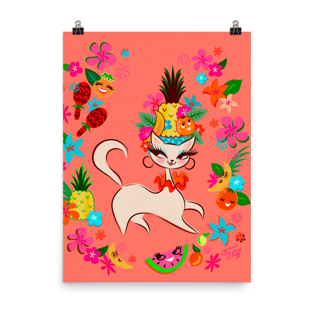 Kitten Miranda Tangerine • Art Print