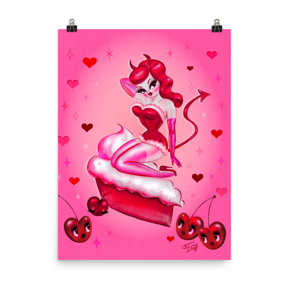 Cherry Pie Devil Girl • Art Print