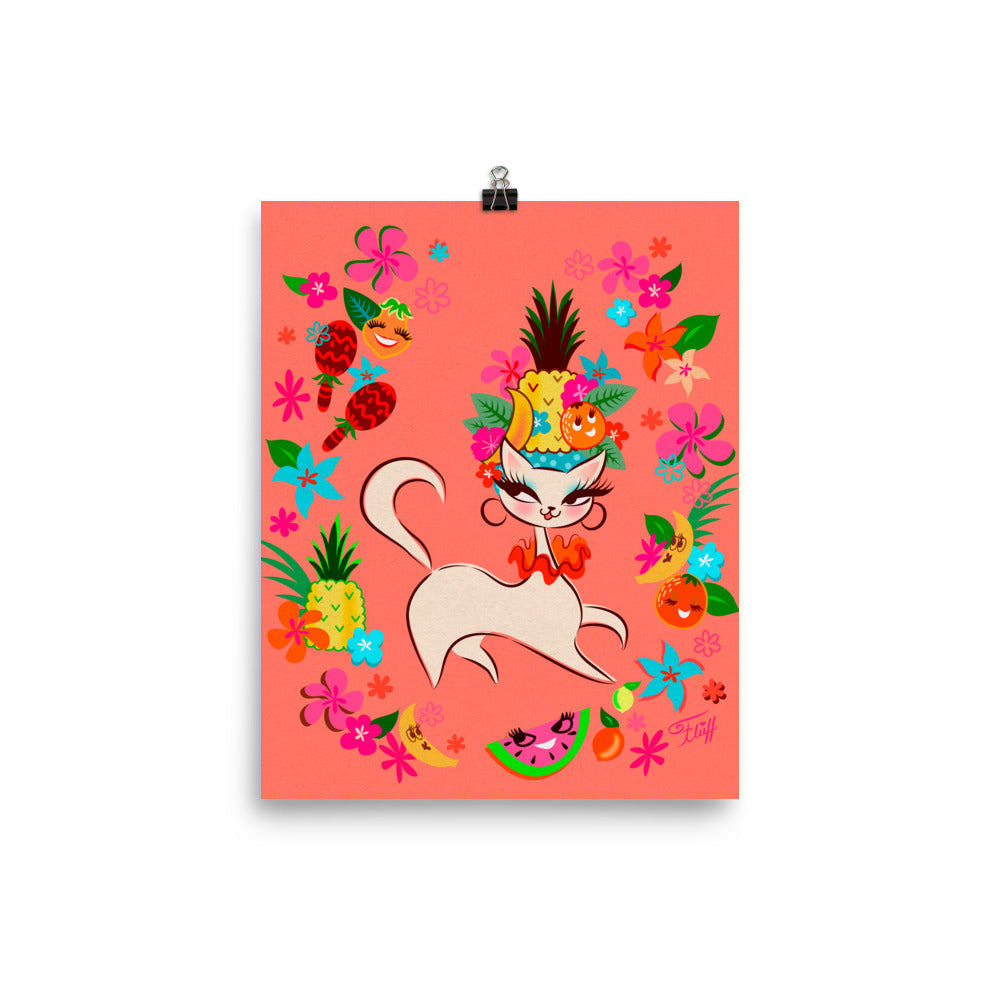 Kitten Miranda Tangerine • Art Print