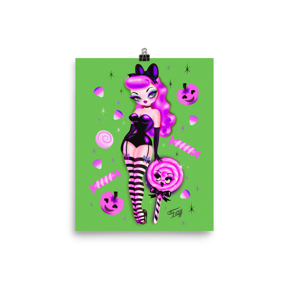 Violet Candy Sugar Doll • Art Print