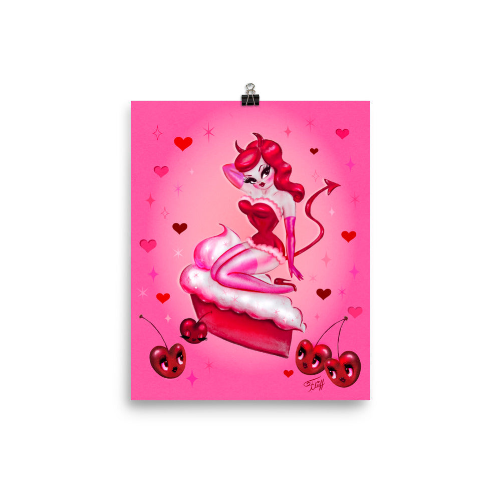 Cherry Pie Devil Girl • Art Print