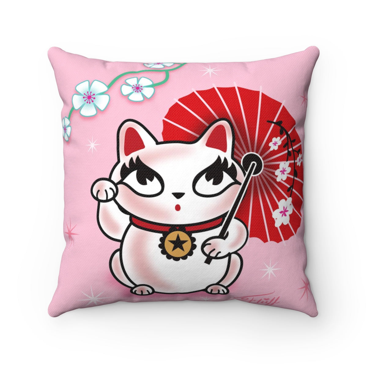 Kyoto Kitty • Square Pillow