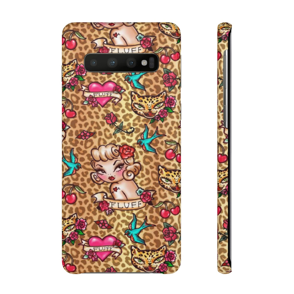 Lady Leopard Tattoo Flash • Samsung Galaxy Phone Case