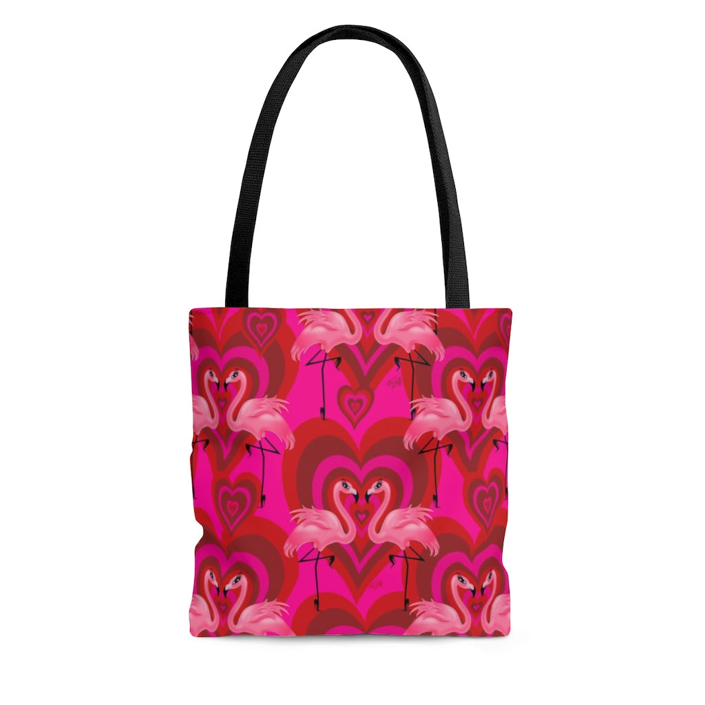 Flamingo Love Pattern • Tote Bag