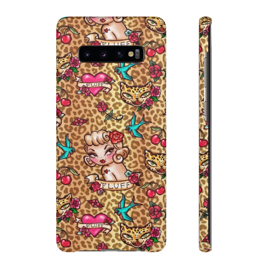 Lady Leopard Tattoo Flash • Samsung Galaxy Phone Case