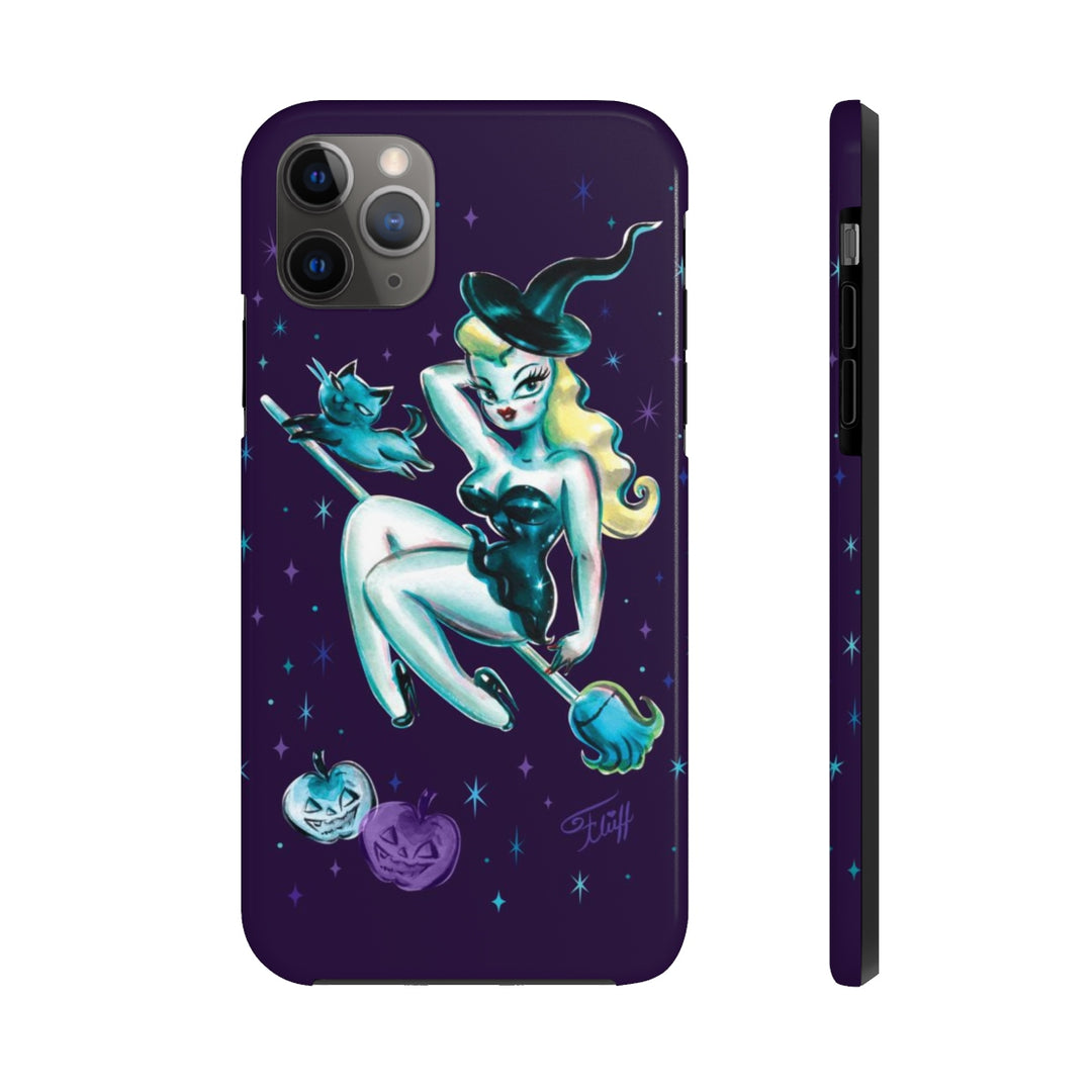 Blonde Witch with Kitty • Phone Case