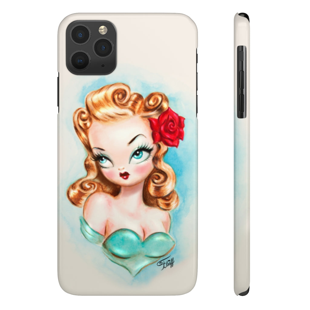 Rockabilly Babydoll Blonde • Case Mate Slim Phone Case