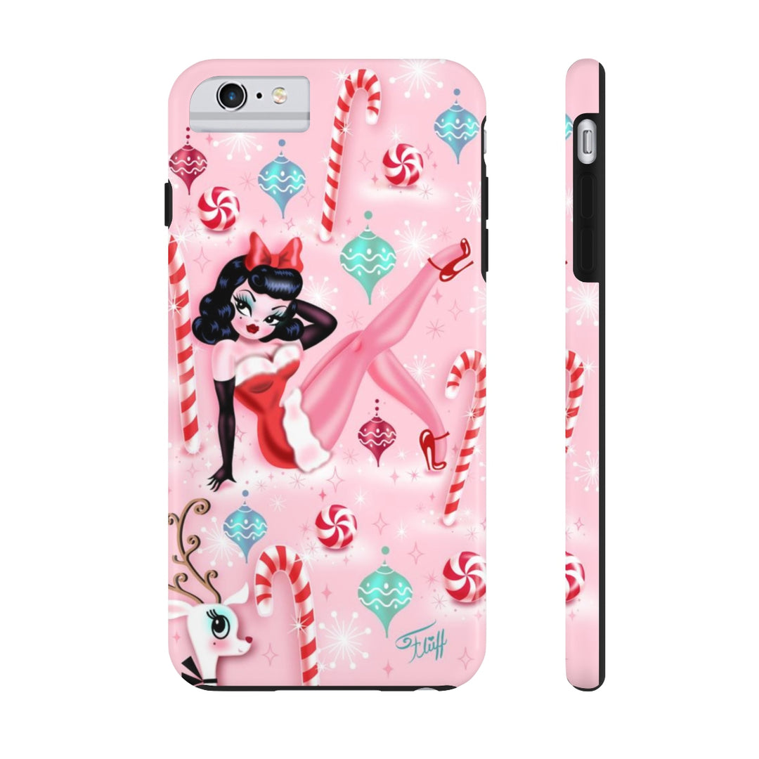 Christmas Pinup Girl • Phone Case