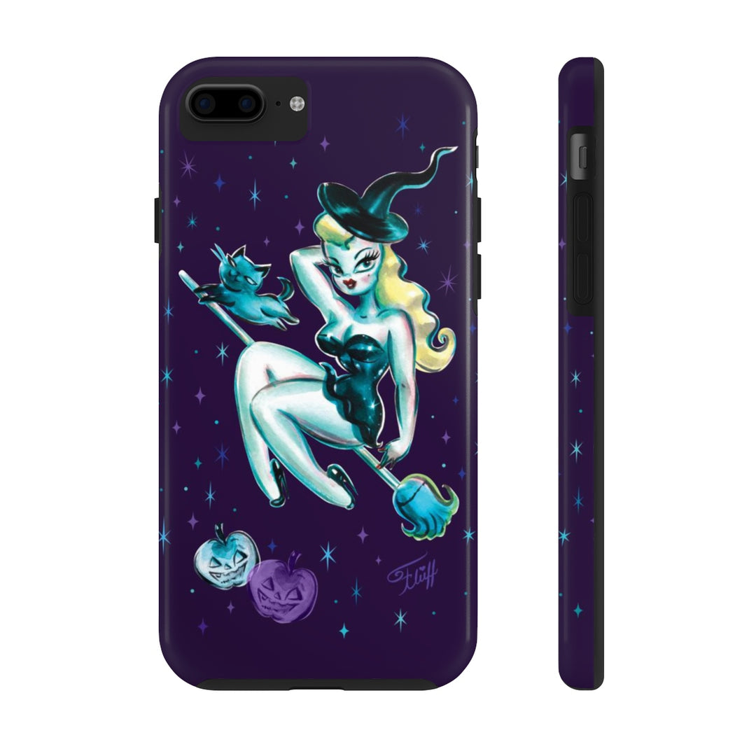 Blonde Witch with Kitty • Phone Case