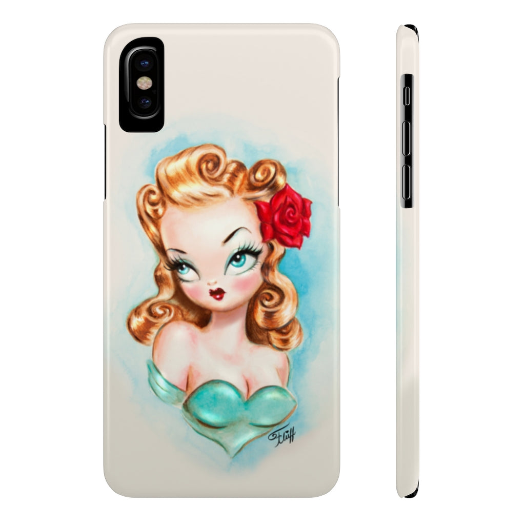 Rockabilly Babydoll Blonde • Case Mate Slim Phone Case