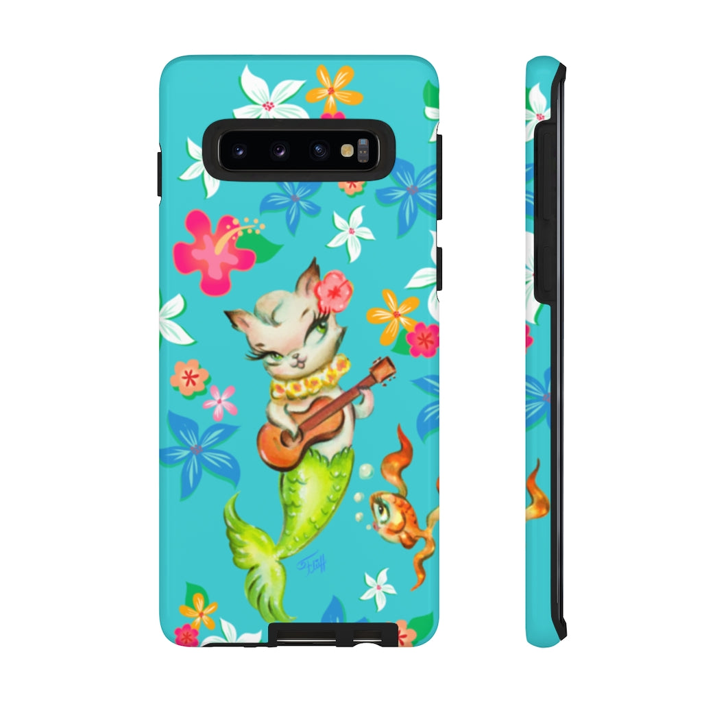 Merkitten with Ukelele • Galaxy Phone Cases