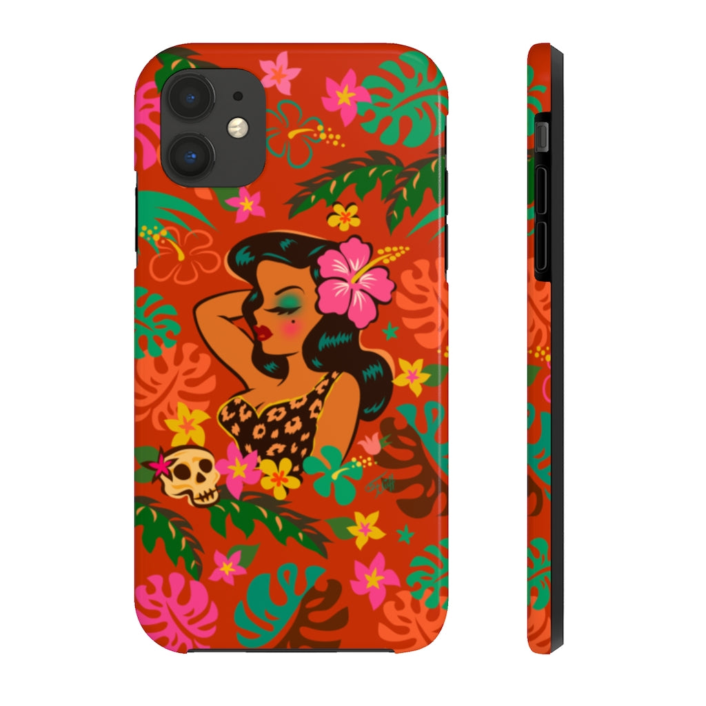 Tiki Temptress - Tropical Doll • Phone Case