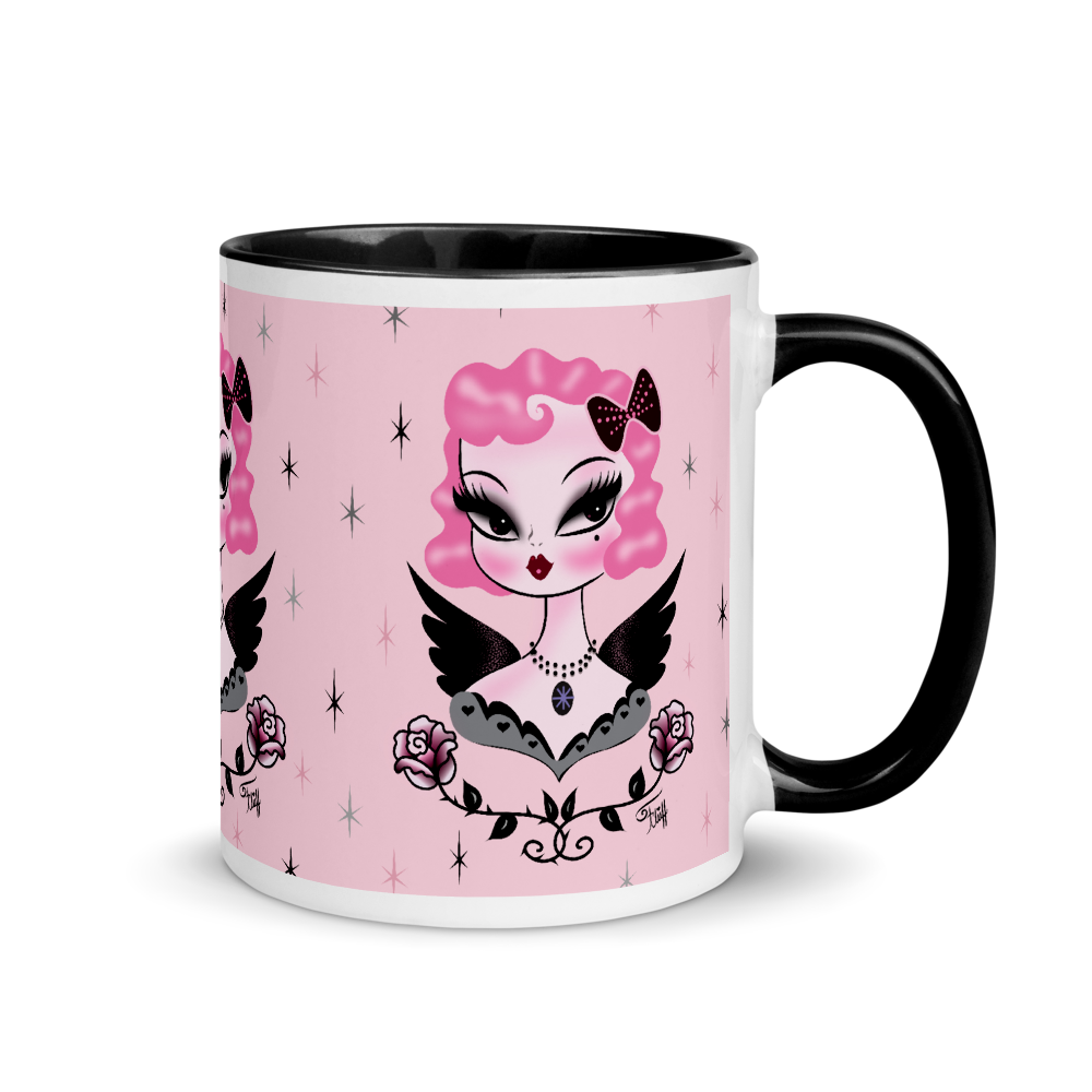 Pink Hair Dolly Angel • Mug