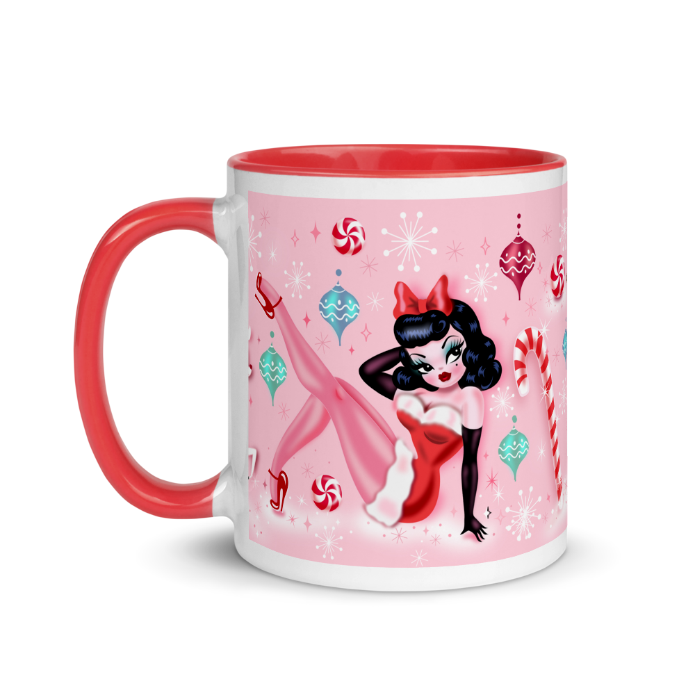 Christmas Pinup Girl • Mug