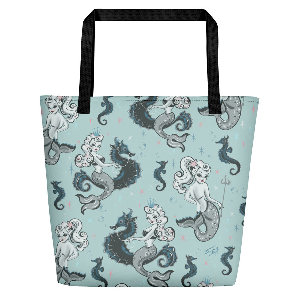 Pearla on Sea Foam • Beach Bag