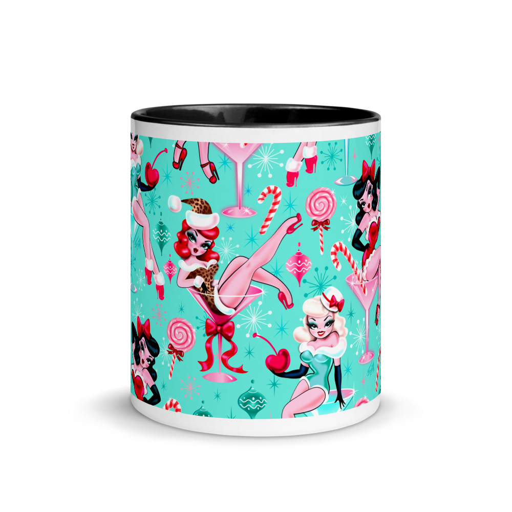 Christmas Candy Martini Pinup Girls • Mug