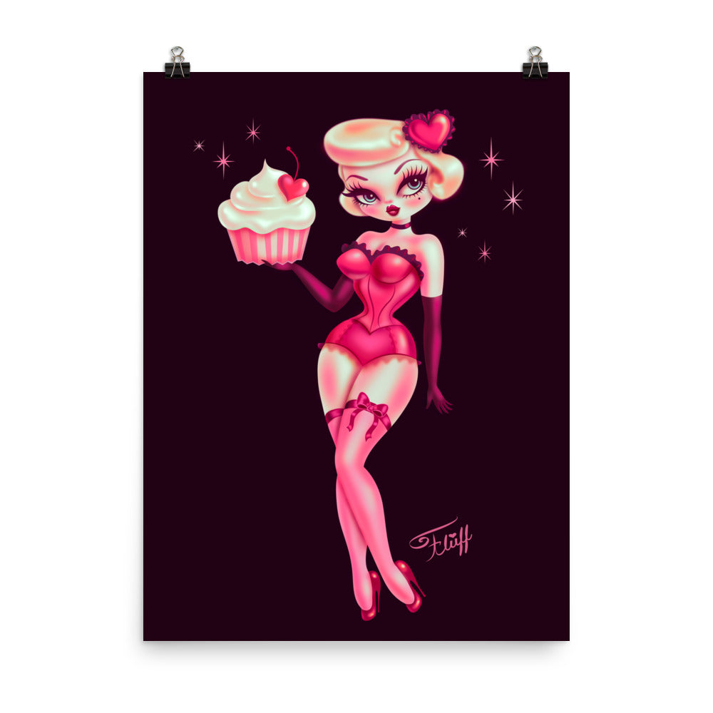 Sweetheart Cupcake Doll • Art Print