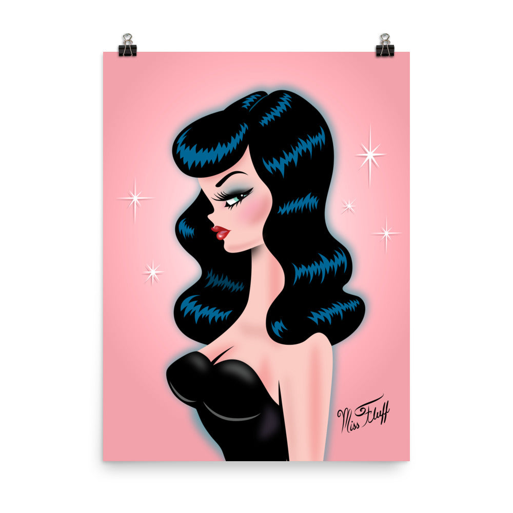 Rockabilly Doll Violet • Art Print