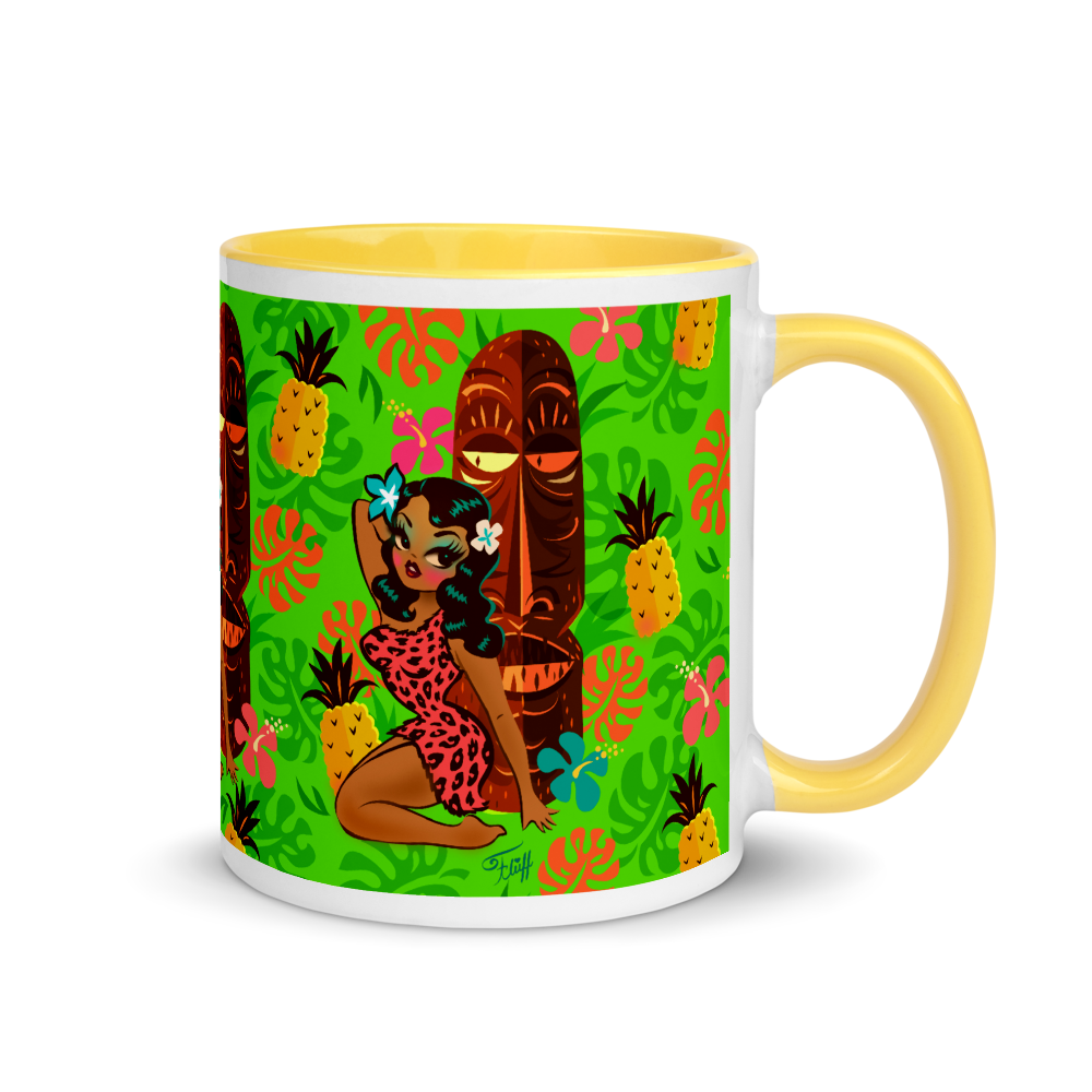 Tiki Temptress in Pink Leopard Print • Mug