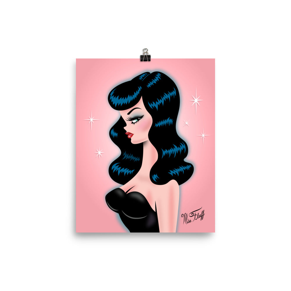 Rockabilly Doll Violet • Art Print