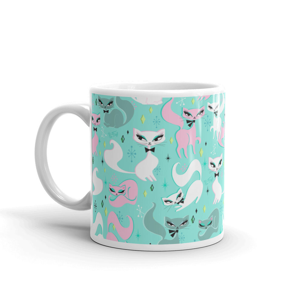 Swanky Kittens on Mint • Mug