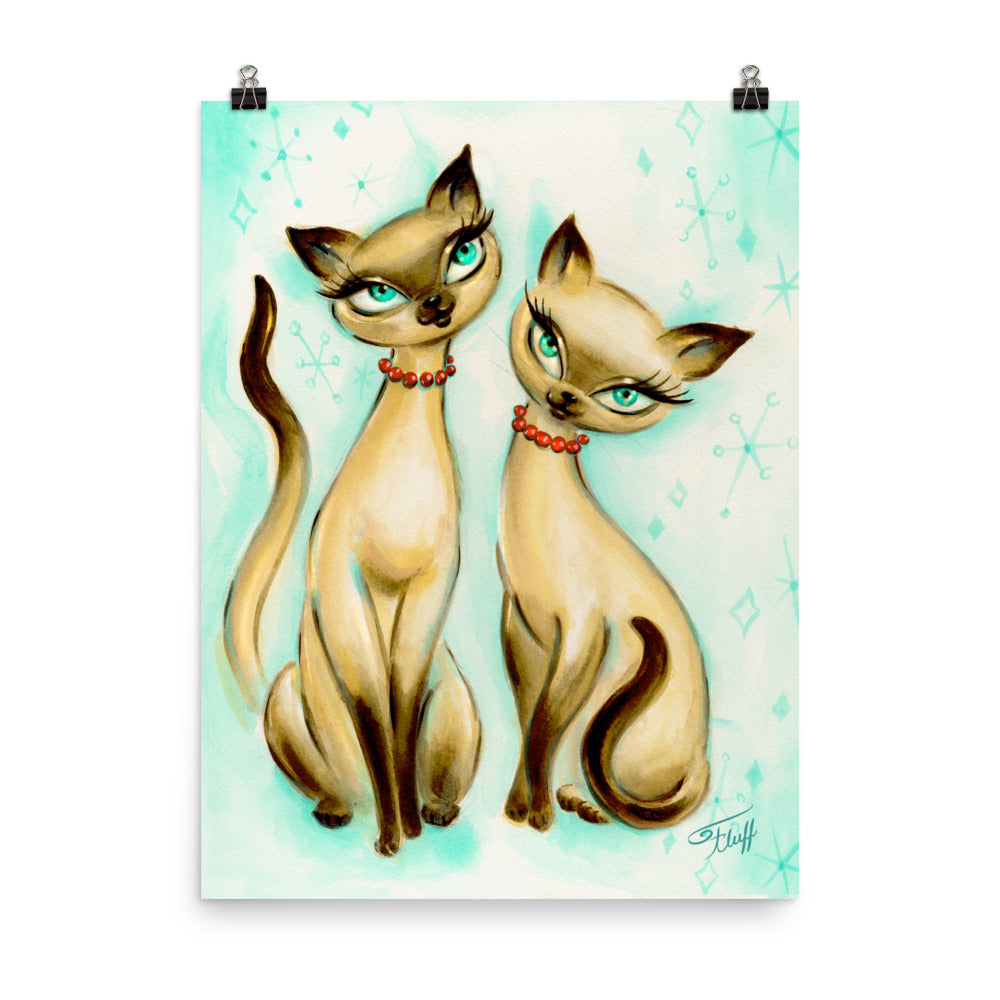 Siamese Cats • Art Print