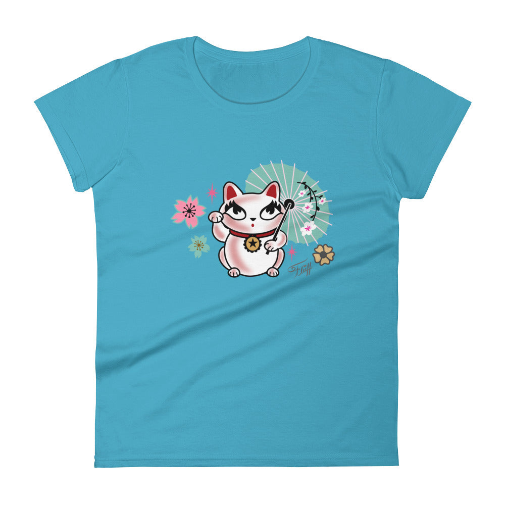 Lucky Kitty • Women's Short Sleeve T-Shirt