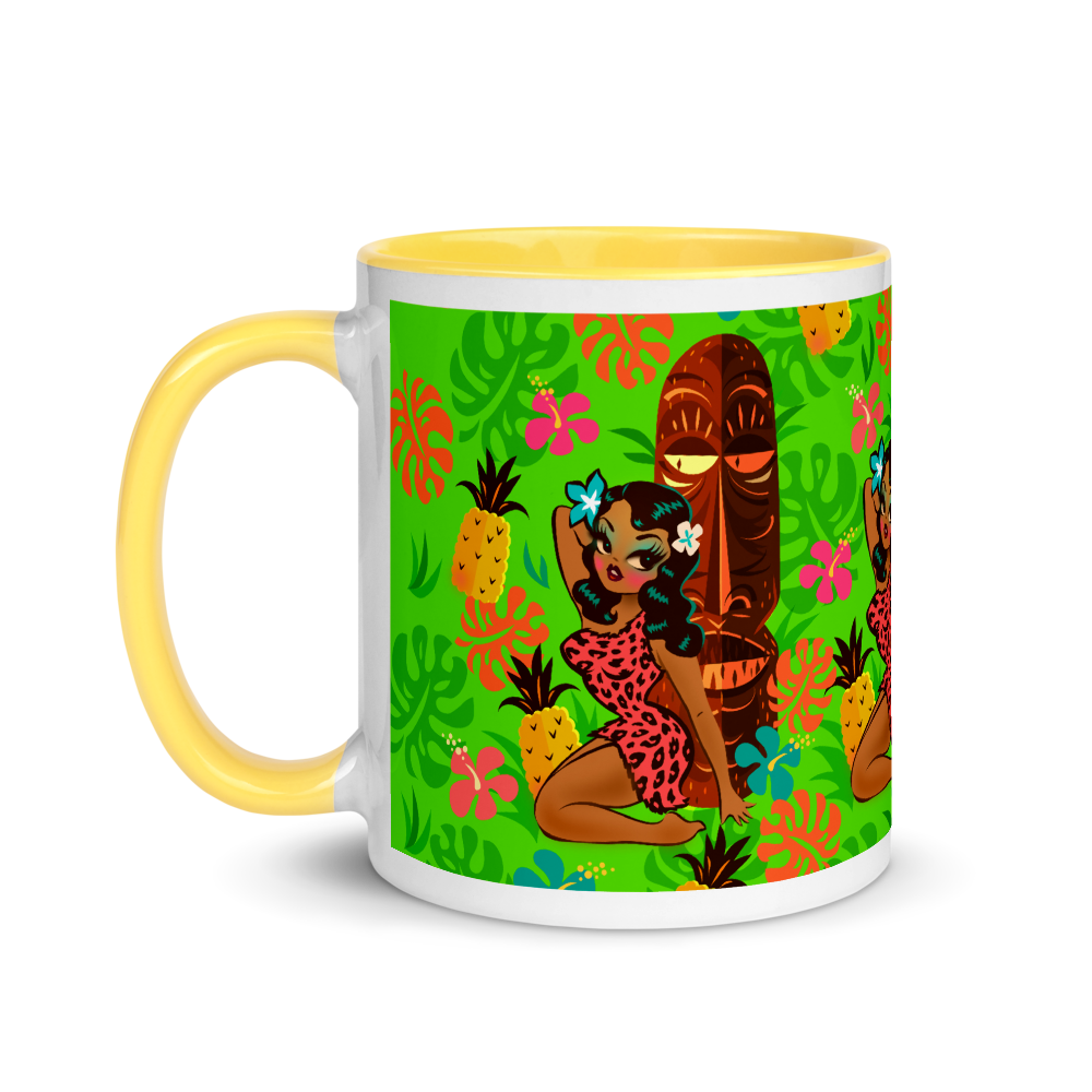 Tiki Temptress in Pink Leopard Print • Mug