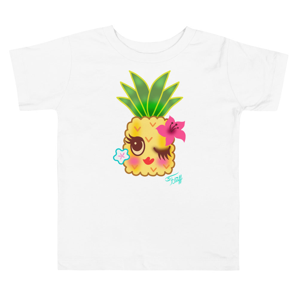 Happy Kawaii Pineapple • Toddler Short Sleeve Tee