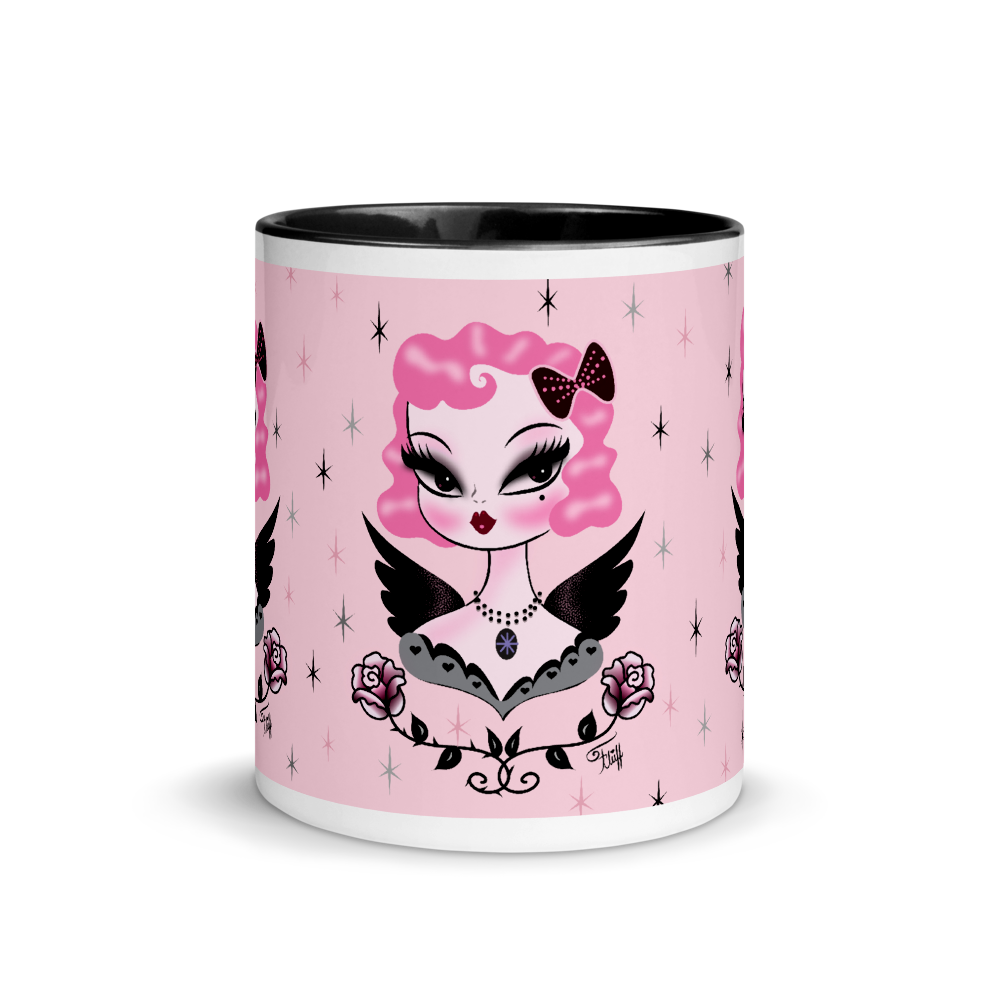 Pink Hair Dolly Angel • Mug