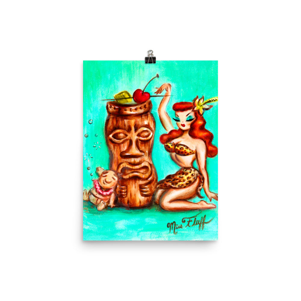 Tiki Mug Girl • Art Print