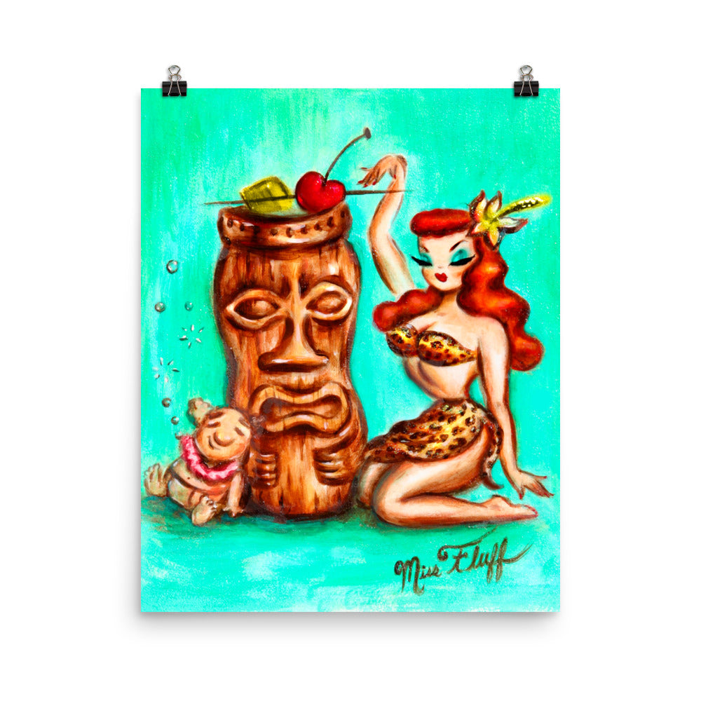 Tiki Mug Girl • Art Print