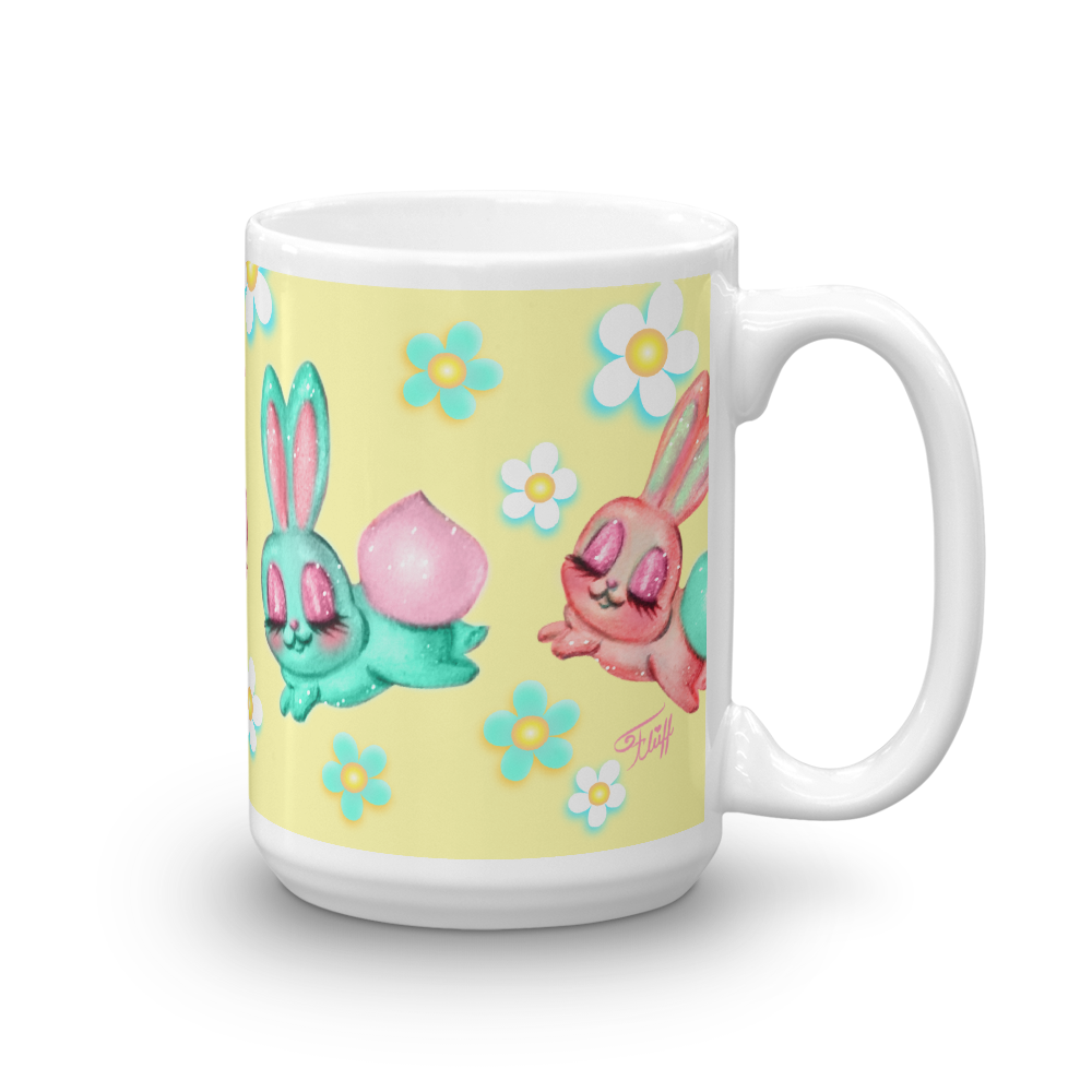 Bunnies and Daisies • Mug