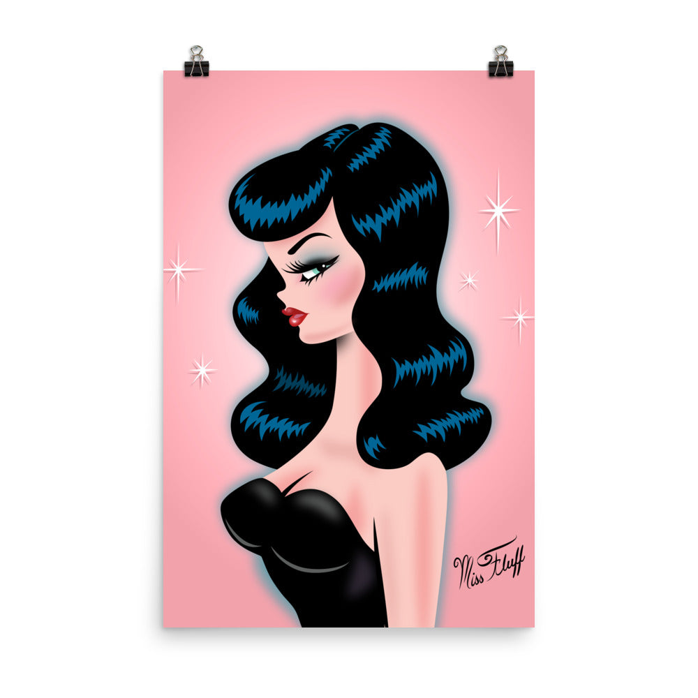 Rockabilly Doll Violet • Art Print