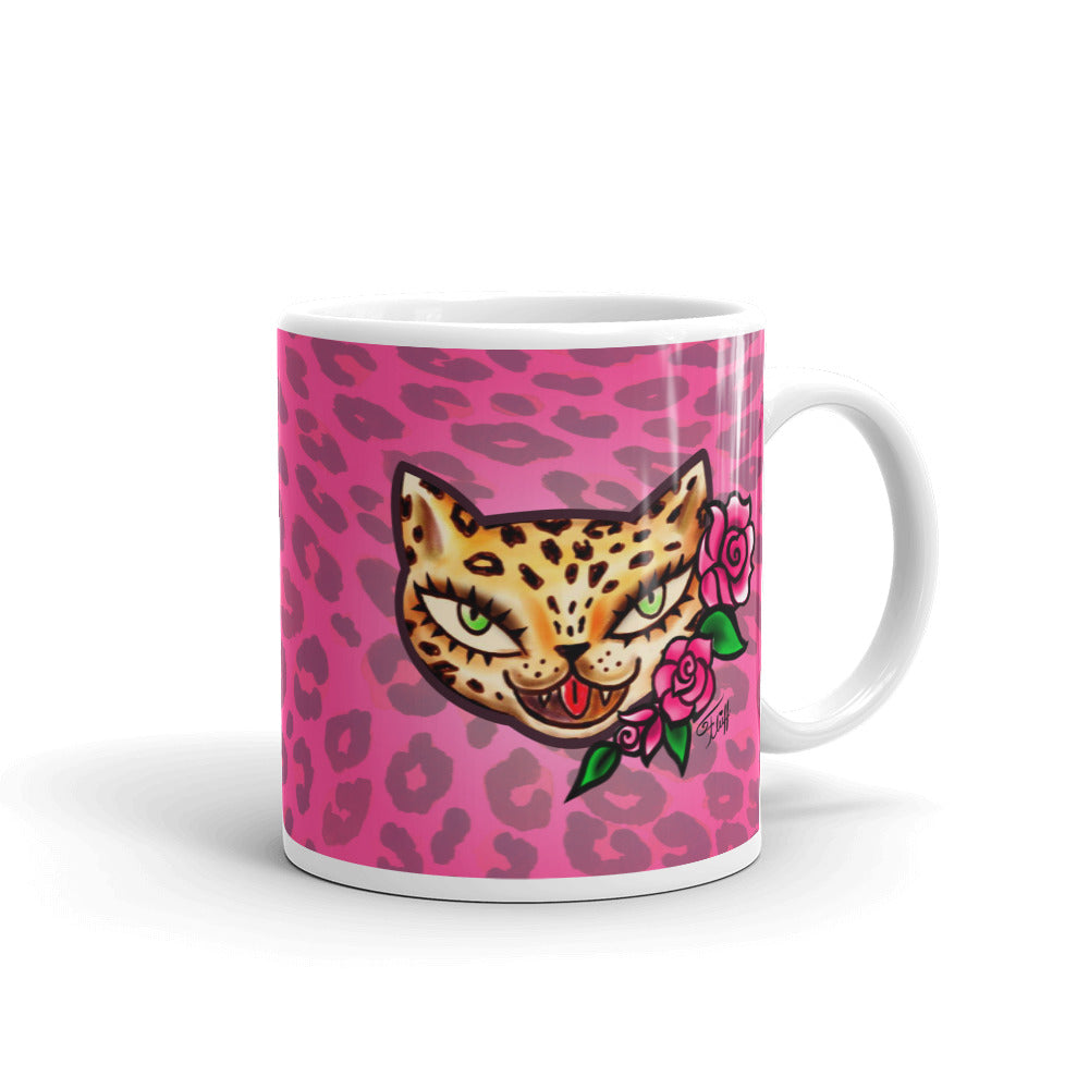 Leopard Kitty • Mug