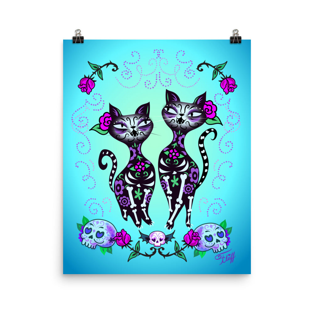 Sugar Skull Cats • Art Print