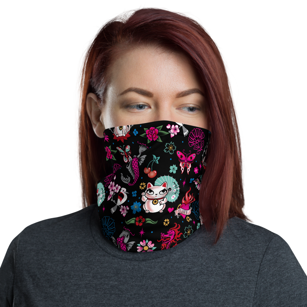 Lucky Kitty • Neck Gaiter Face Mask