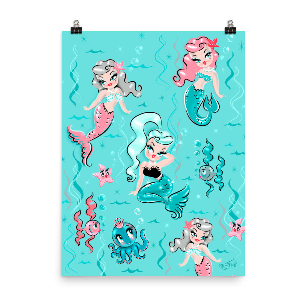 Aqua Art Print