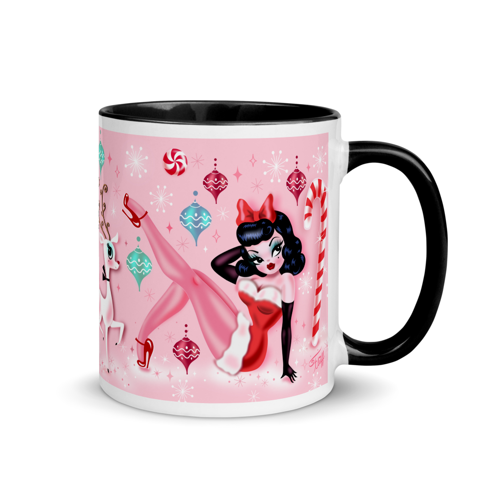 Christmas Pinup Girl • Mug