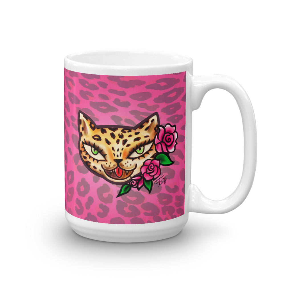 Leopard Kitty • Mug