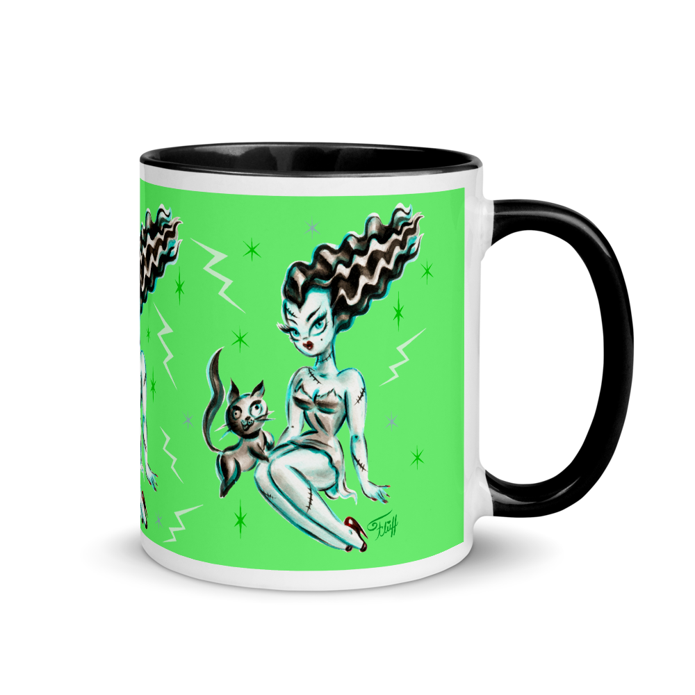 Bride of Frankenstein with Igor Kitty • Mug