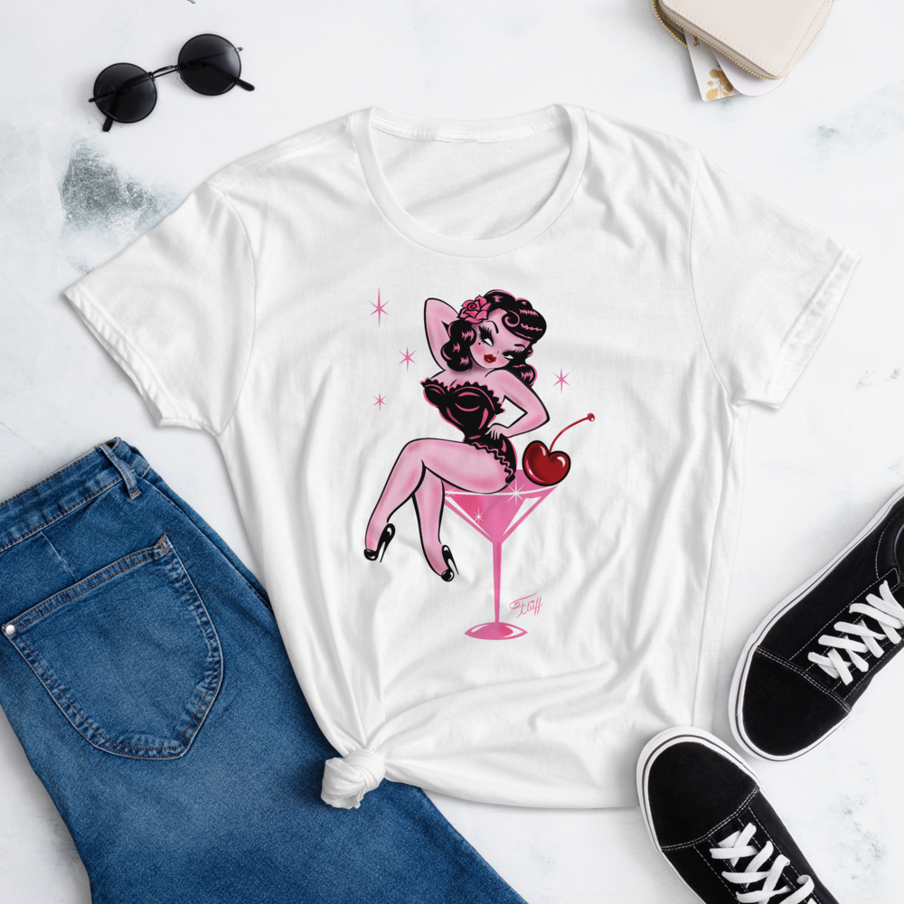 Cherry Martini Girl • Womens' T-Shirt