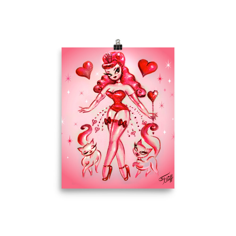 Little Queen of Hearts • Art Print