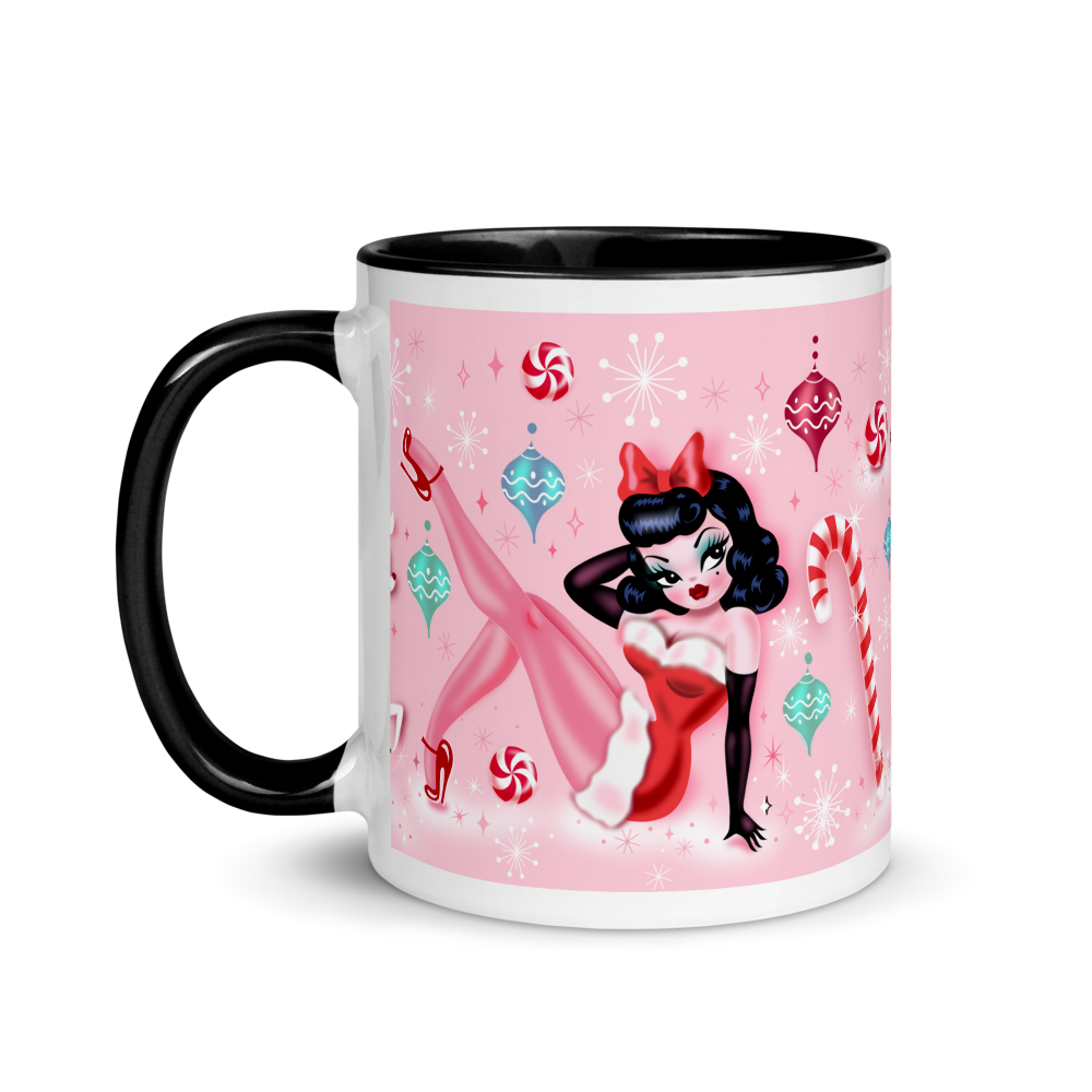 Christmas Pinup Girl • Mug