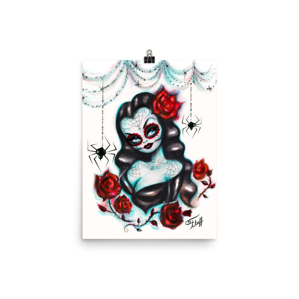 Vampire Vixen with Roses • Art Print