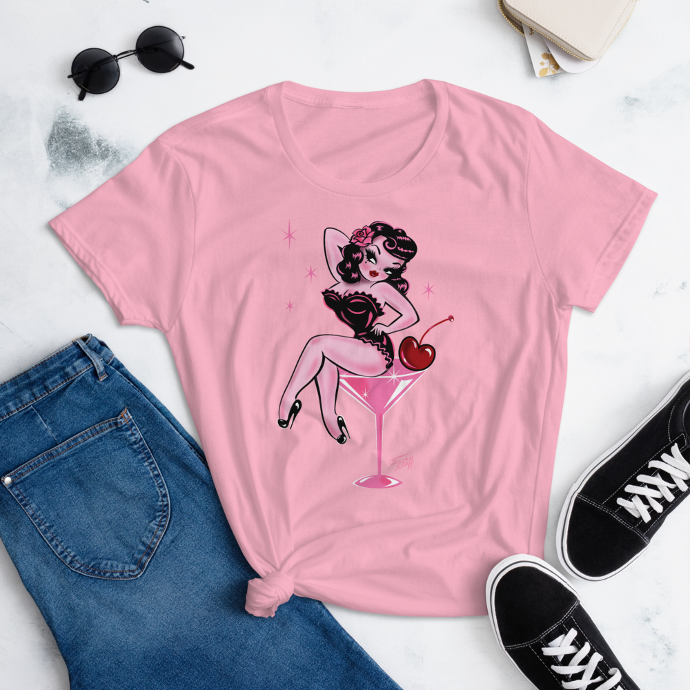 Cherry Martini Girl • Womens' T-Shirt