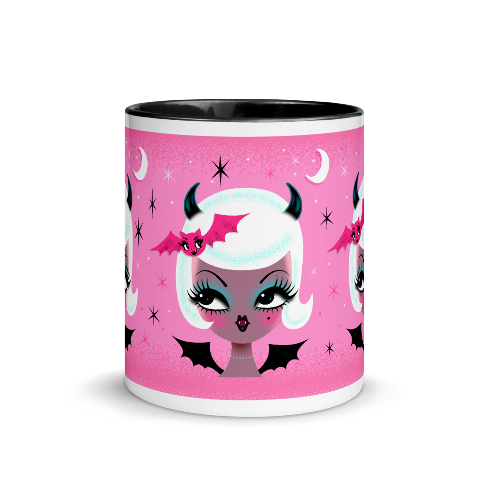 Vampire Dolly with Cute Bat • Mug