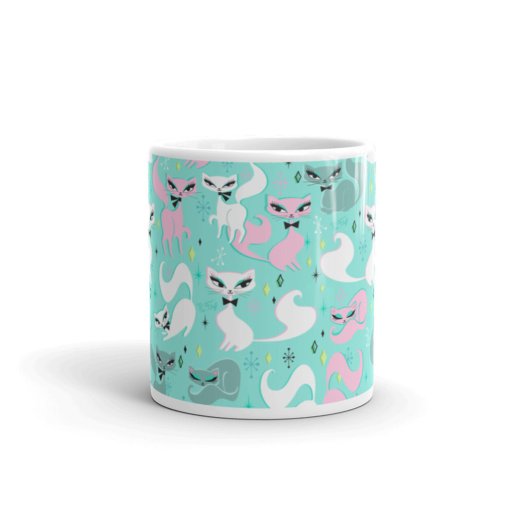 Swanky Kittens on Mint • Mug