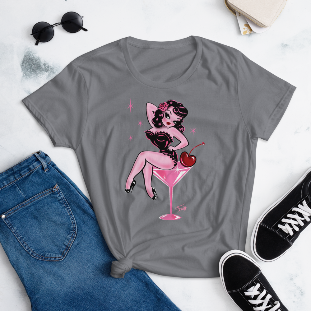 Cherry Martini Girl • Womens' T-Shirt