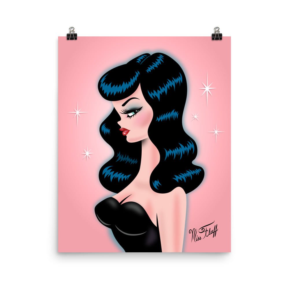 Rockabilly Doll Violet • Art Print